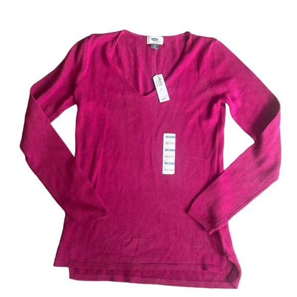 Old Navy Pink Sweater V Neck - Picture 1 of 3
